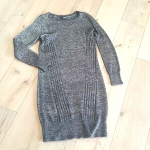 A.N.A Sweater dress grey/ marled long sleeve pullover